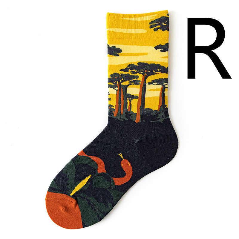 Fun Men's Retro Cotton Socks