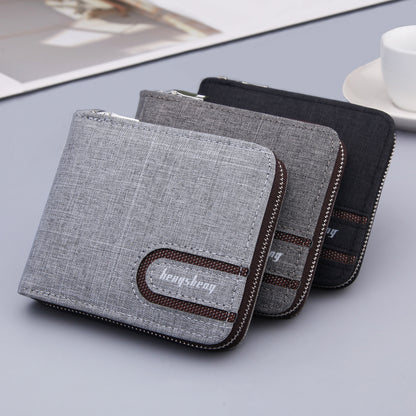 Men's Canvas Multifunctional Wallet