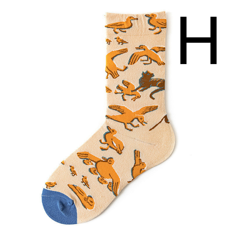 Fun Men's Retro Cotton Socks