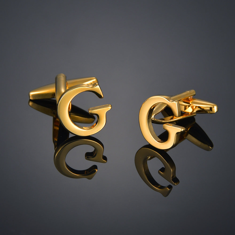 Gold Colour Designer Men's Cufflinks In Many Designs