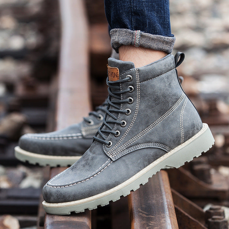 Fall Men's Boots - Short Boots - Tooling Boots