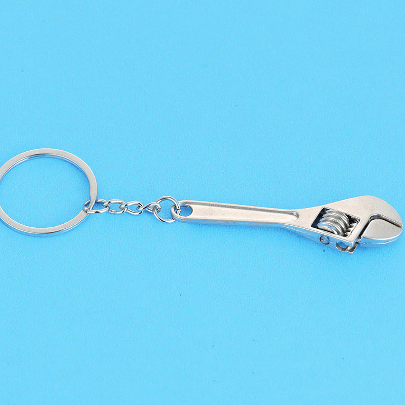 Metal Spanner Keyring Pendant