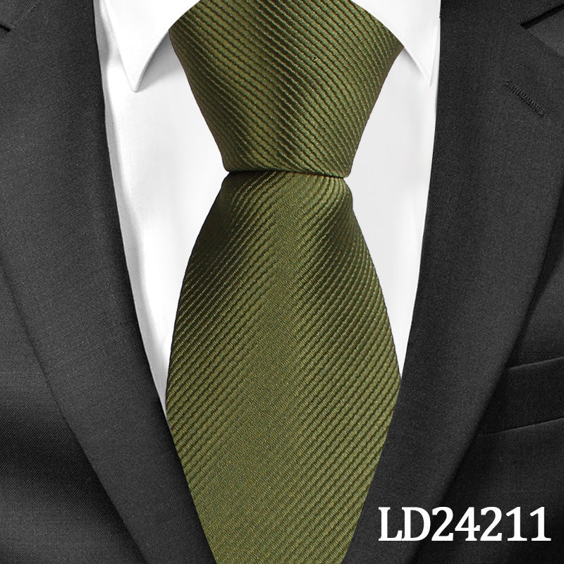 Pinstripe Classic Plain Polyester Tie