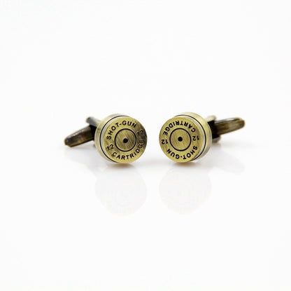 Popular retro pure copper brushed cufflinks