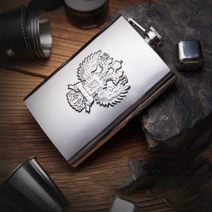 Stainless Steel Beautiful Russian Hip Flask