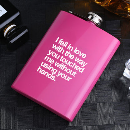 Metal stainless steel hip flask