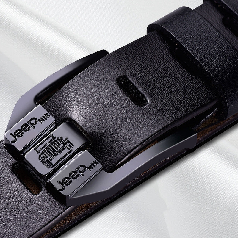 Men's leather pin buckle casual belt - Many Styles