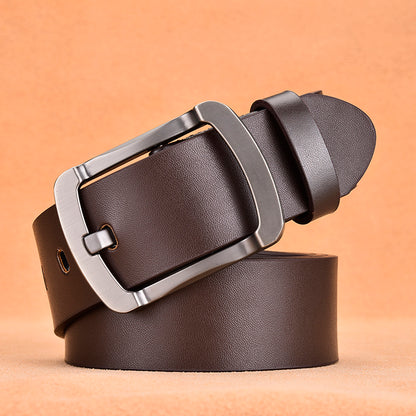 Men's leather pin buckle casual belt - Many Styles