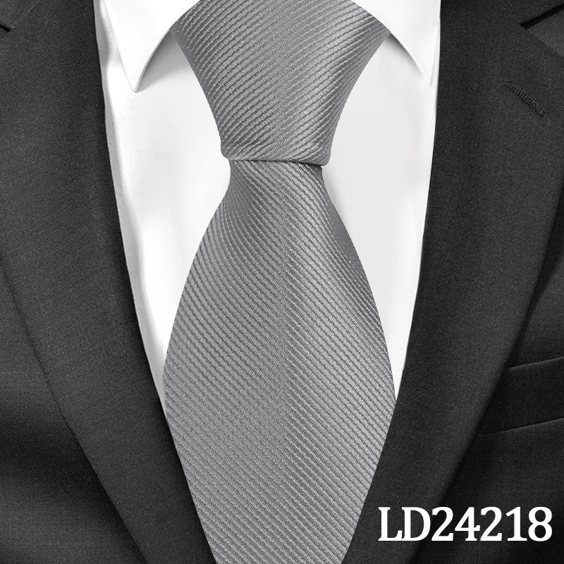 Pinstripe Classic Plain Polyester Tie