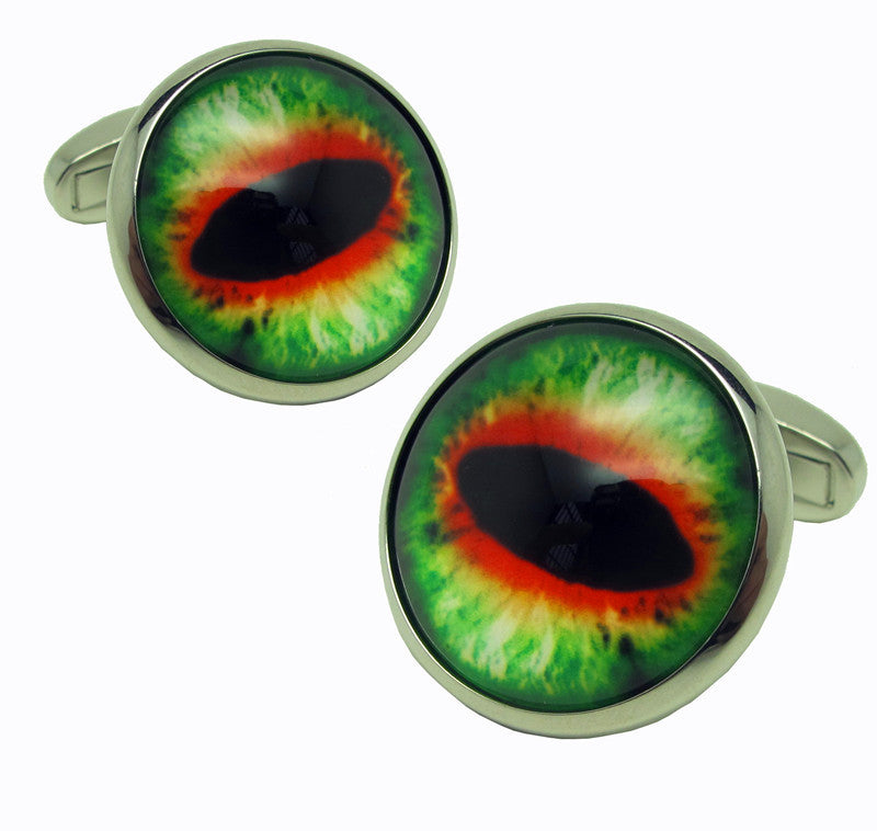 New French Designer Dragon Eyes Cufflinks