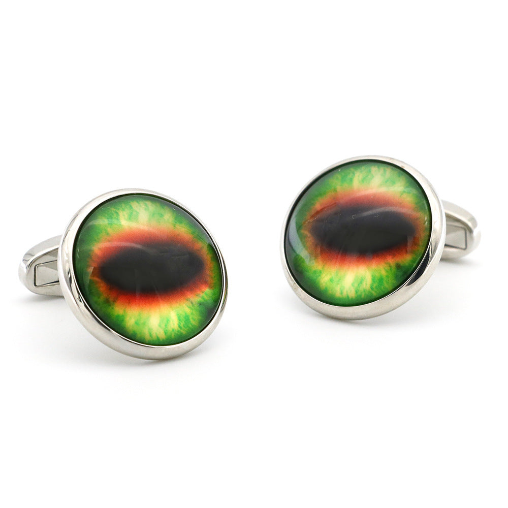 New French Designer Dragon Eyes Cufflinks