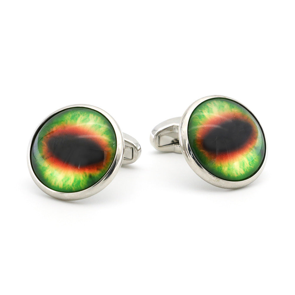 New French Designer Dragon Eyes Cufflinks