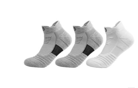 Pack of 3 Men's Elite Cotton Socks - Thickened Socks - Towel Bottom - Quick-Drying Running Socks