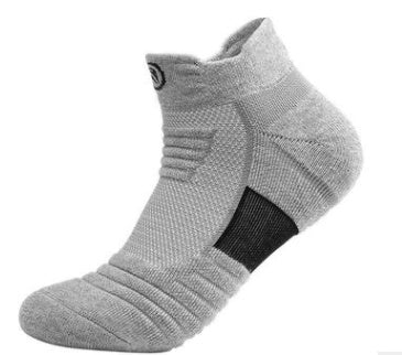 Pack of 3 Men's Elite Cotton Socks - Thickened Socks - Towel Bottom - Quick-Drying Running Socks