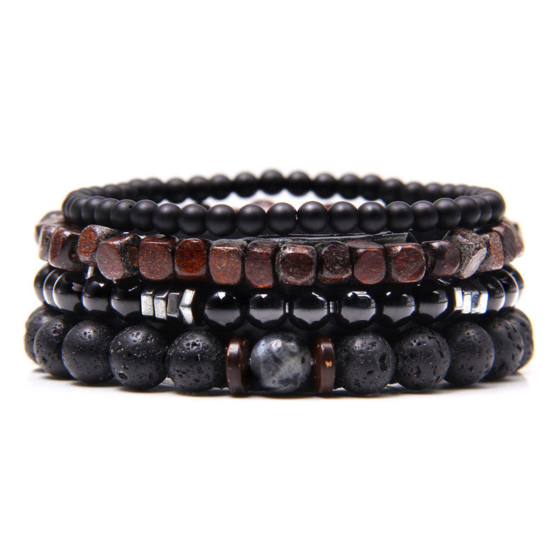 Unisex Beaded & Leather Bracelets