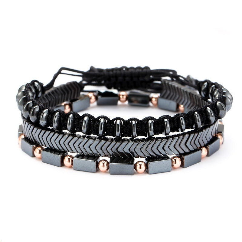 Unisex Beaded & Leather Bracelets