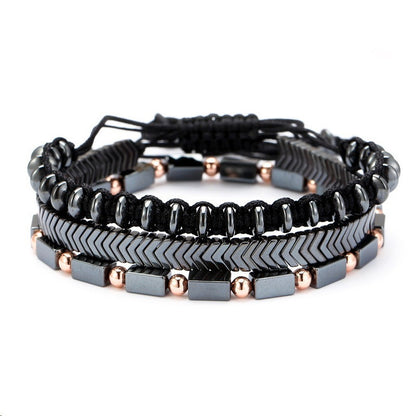 Unisex Beaded & Leather Bracelets