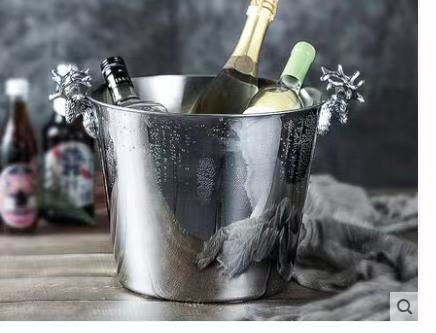 Stags Head Ice Bucket - European-Style High-End Champagne Ice Bucket