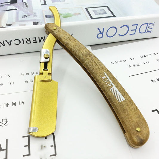 Manual wooden frame razor