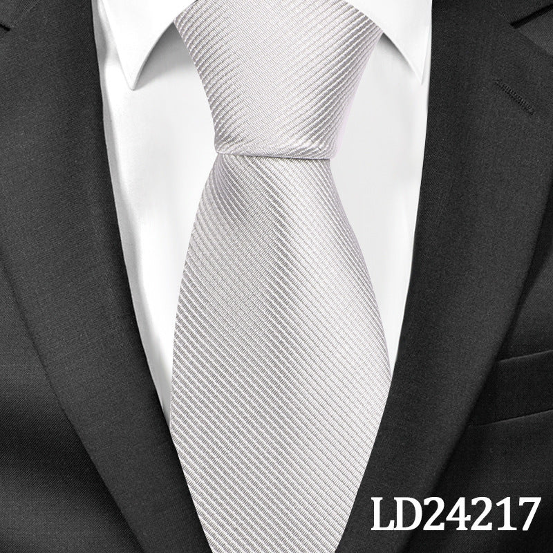 Pinstripe Classic Plain Polyester Tie