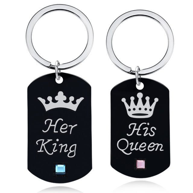 Stylish His & Hers Keyring - Valentines