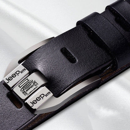 Men's leather pin buckle casual belt - Many Styles