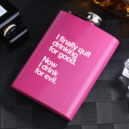 Metal stainless steel hip flask