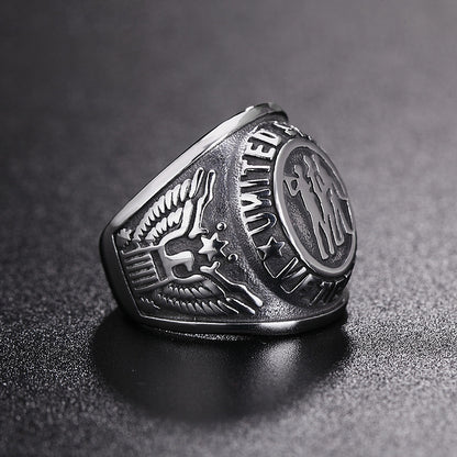 Men's Fashion Personalized Titanium Steel Ring