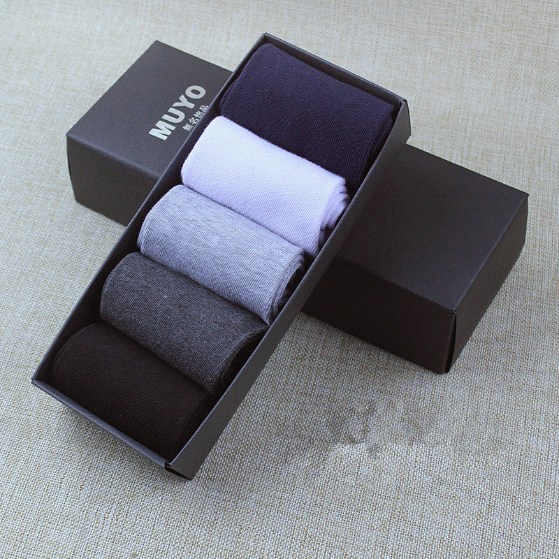 Box Set of 5 Men's Cotton Designer Socks