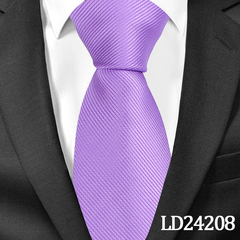 Pinstripe Classic Plain Polyester Tie