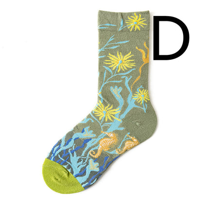 Fun Men's Retro Cotton Socks