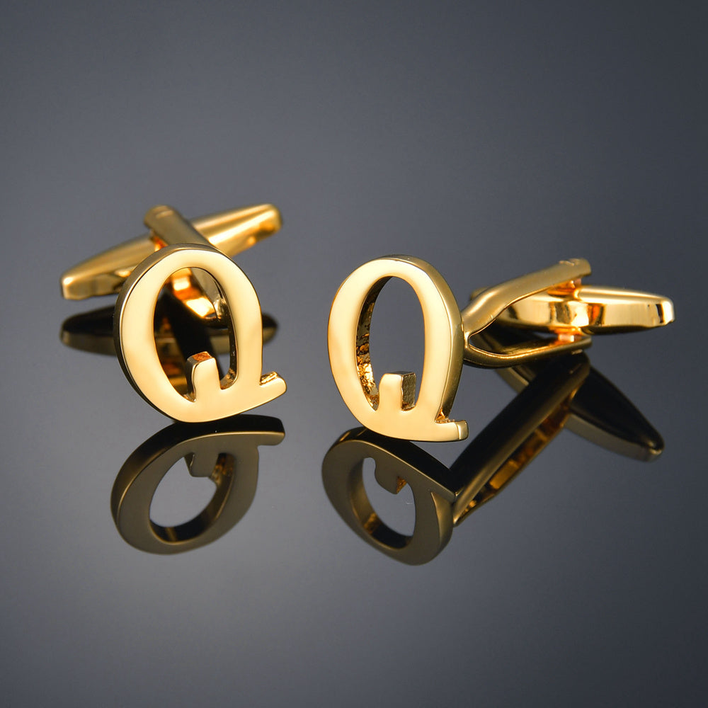 Gold Colour Designer Men's Cufflinks In Many Designs