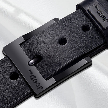 Men's leather pin buckle casual belt - Many Styles