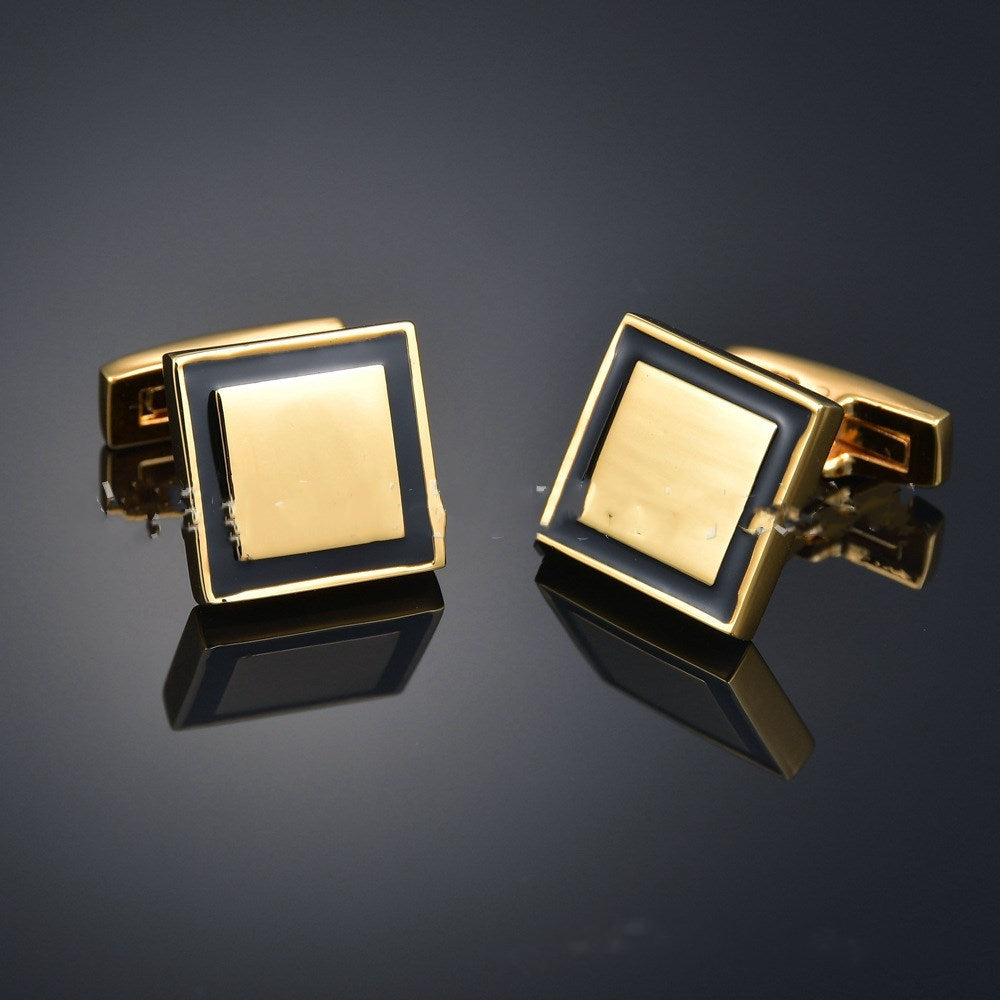 Gold Colour Designer Men's Cufflinks In Many Designs