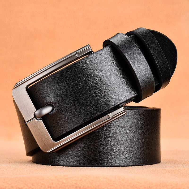 Men's leather pin buckle casual belt - Many Styles