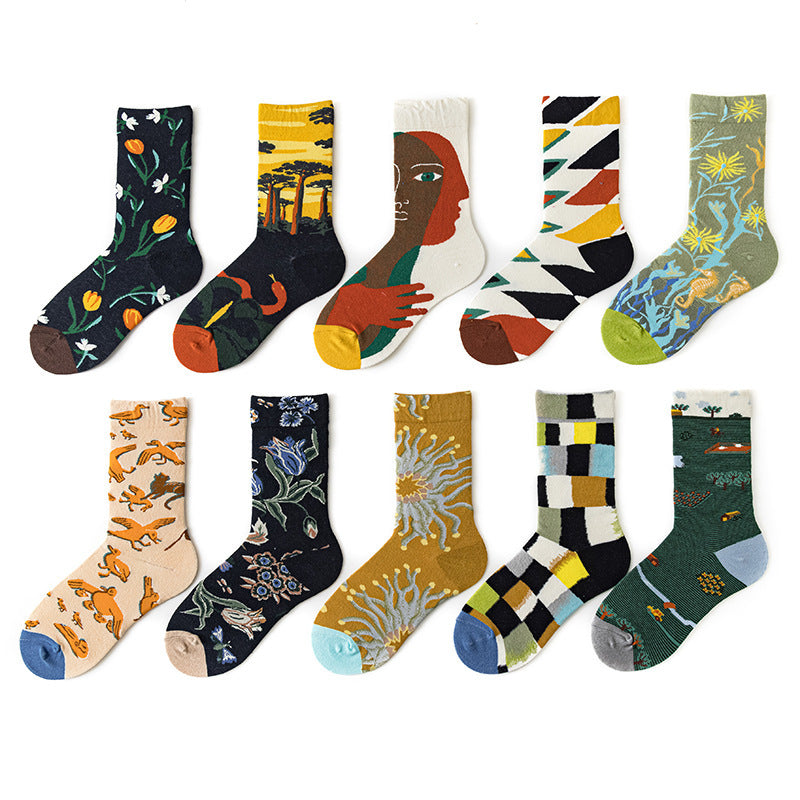 Fun Men's Retro Cotton Socks