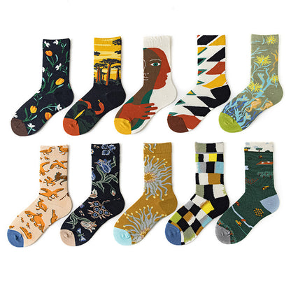 Fun Men's Retro Cotton Socks