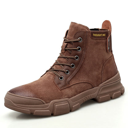 Men's Comfortable Hard Wearing  Khaki Boots