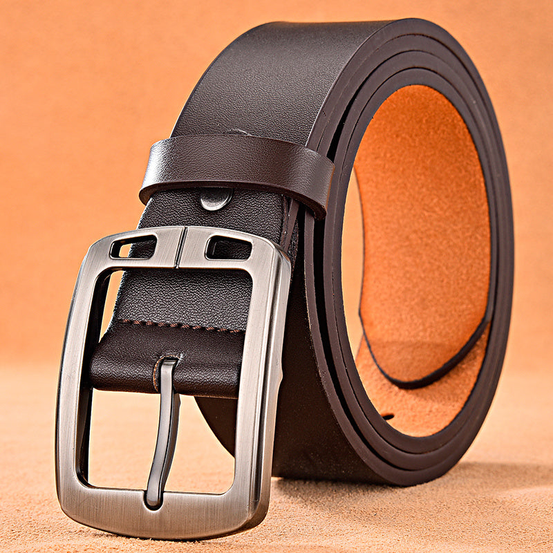 Men's leather pin buckle casual belt - Many Styles