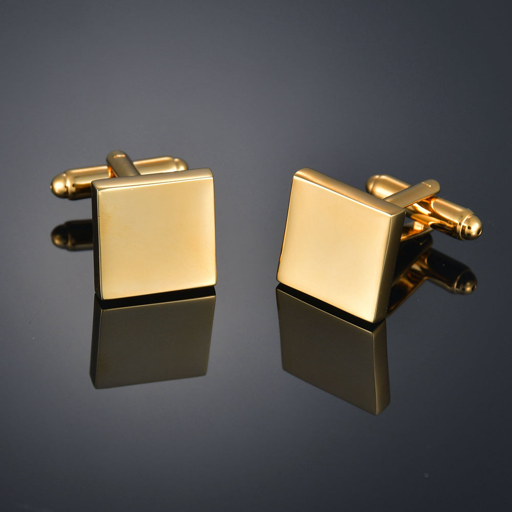 Gold Colour Designer Men's Cufflinks In Many Designs