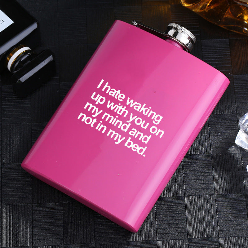 Metal stainless steel hip flask