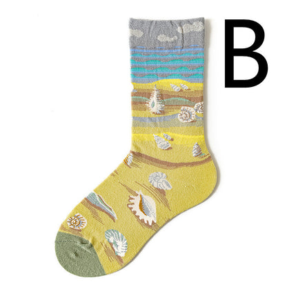 Fun Men's Retro Cotton Socks