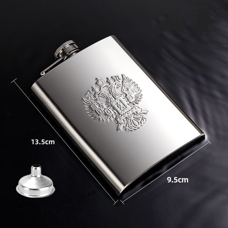 Stainless Steel Beautiful Russian Hip Flask