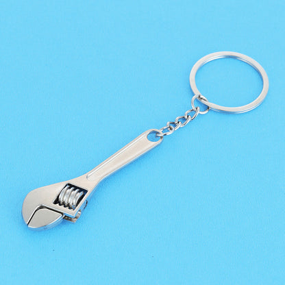 Metal Spanner Keyring Pendant