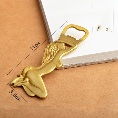 Vegas Lady Brass Style Bottle Opener