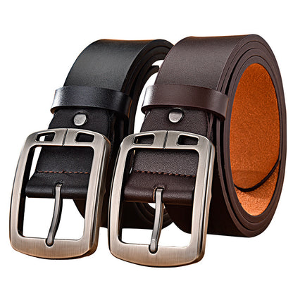 Men's leather pin buckle casual belt - Many Styles