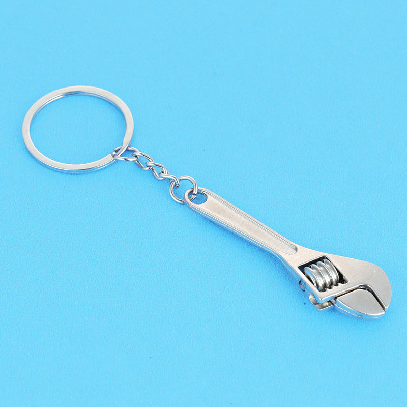 Metal Spanner Keyring Pendant