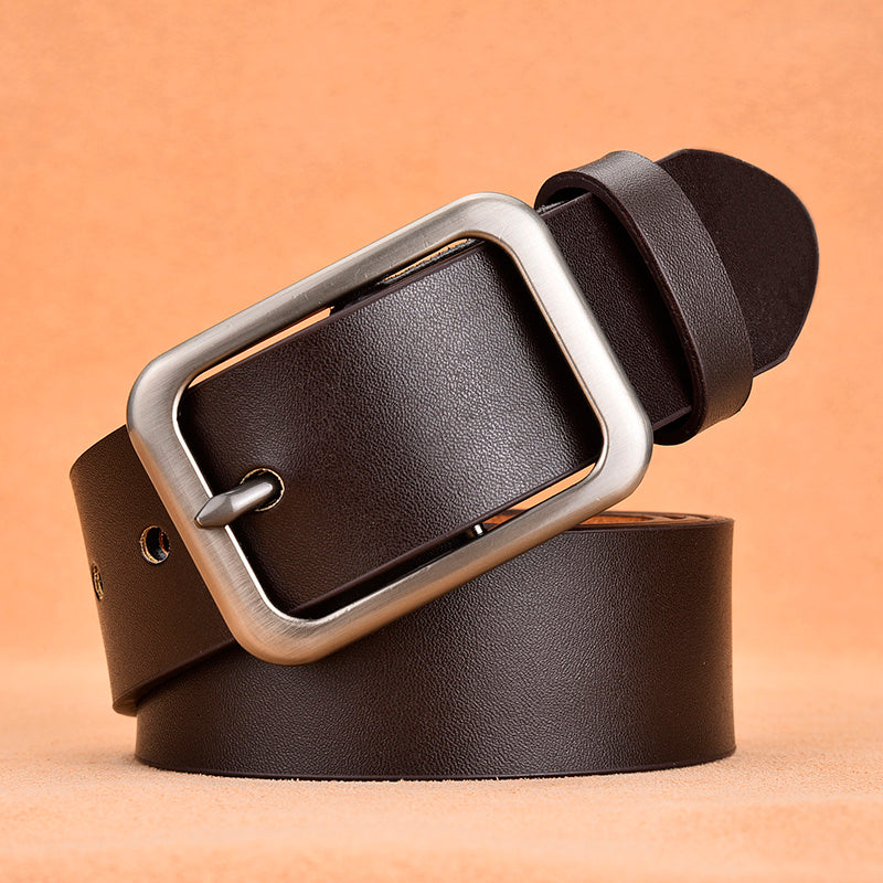 Men's leather pin buckle casual belt - Many Styles