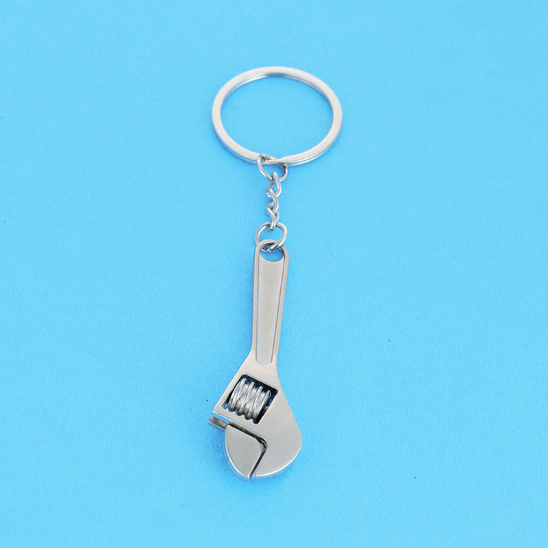 Metal Spanner Keyring Pendant