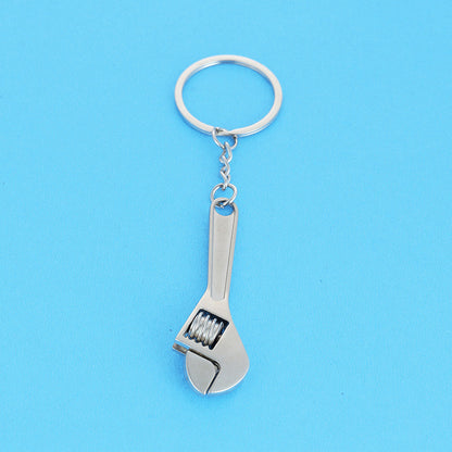 Metal Spanner Keyring Pendant